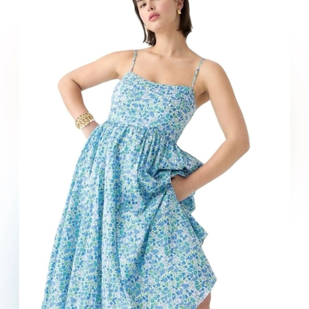 J.Crew A-line midi dress in Liberty Poppy and Daisy floral, Size 6 - Picture 4 of 14